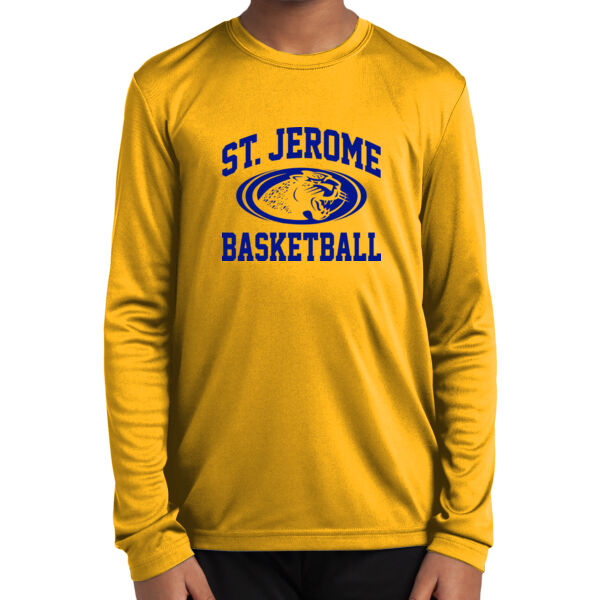St. Jerome Basketball Youth Long Sleeve Competitor Tee Thumbnail