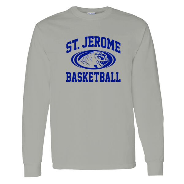 St. Jerome Basketball Heavy Cotton 100% Cotton Long Sleeve T Shirt Thumbnail