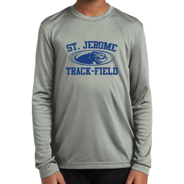 St. Jerome Track-Field Youth Long Sleeve PosiCharge ® Competitor Tee Thumbnail