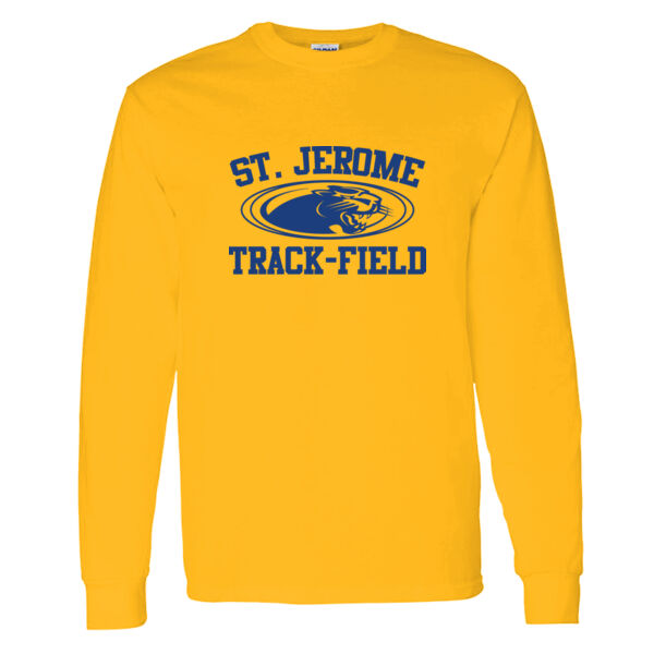 St. Jerome Track-Field Heavy Cotton 100% Cotton Long Sleeve T Shirt Thumbnail