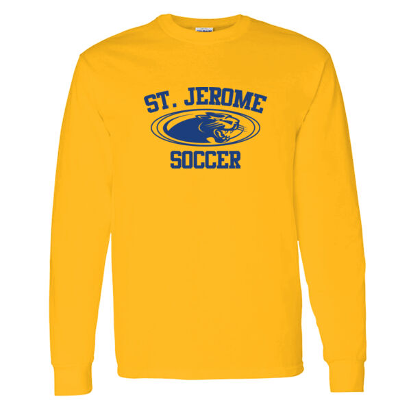 St. Jerome Soccer Heavy Cotton 100% Cotton Long Sleeve T Shirt Thumbnail