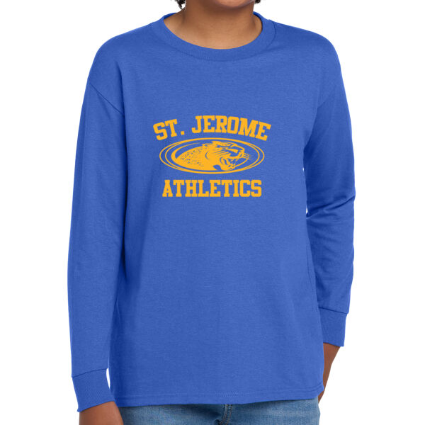 St. Jerome Athletics Youth Heavy Cotton 100% Cotton Long Sleeve T Shirt Thumbnail