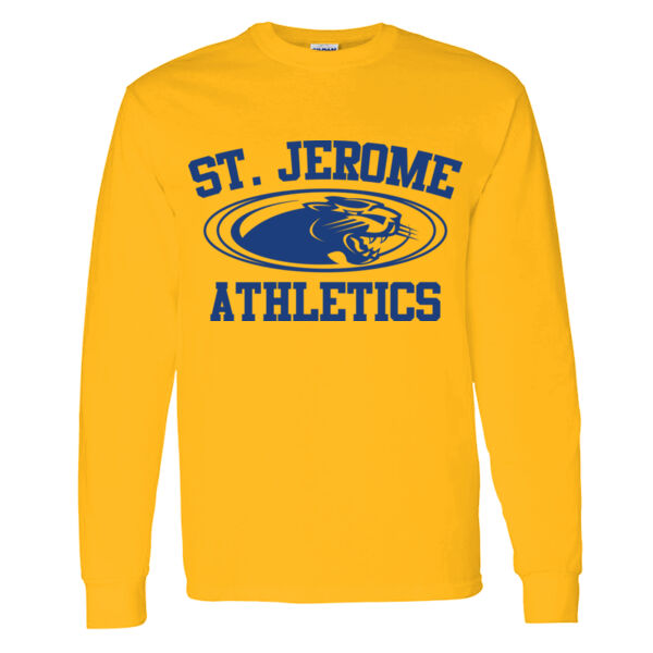 St. Jerome Athletics Heavy Cotton 100% Cotton Long Sleeve T Shirt Thumbnail