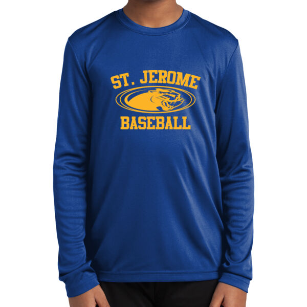 St. Jerome Baseball Youth Long Sleeve PosiCharge ® Competitor Tee Thumbnail