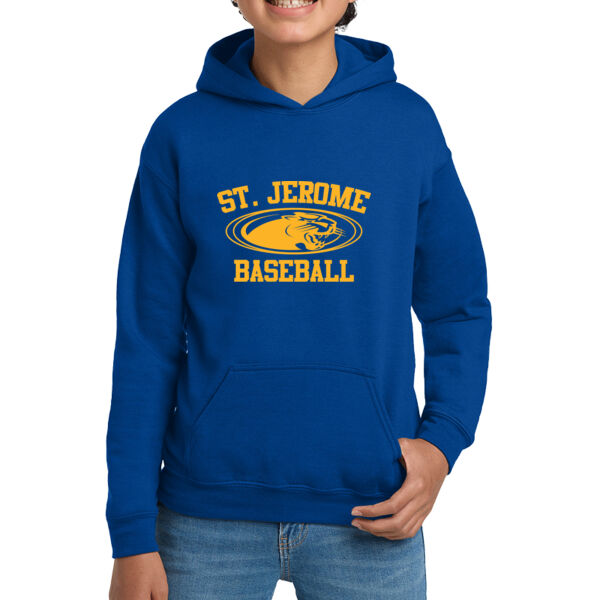 St. Jerome Baseball Youth Heavy Blend Hooded Sweatshirt Thumbnail